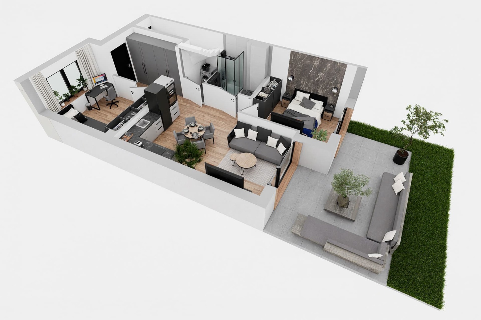 Tuwima 15 - Parter - perspektywa