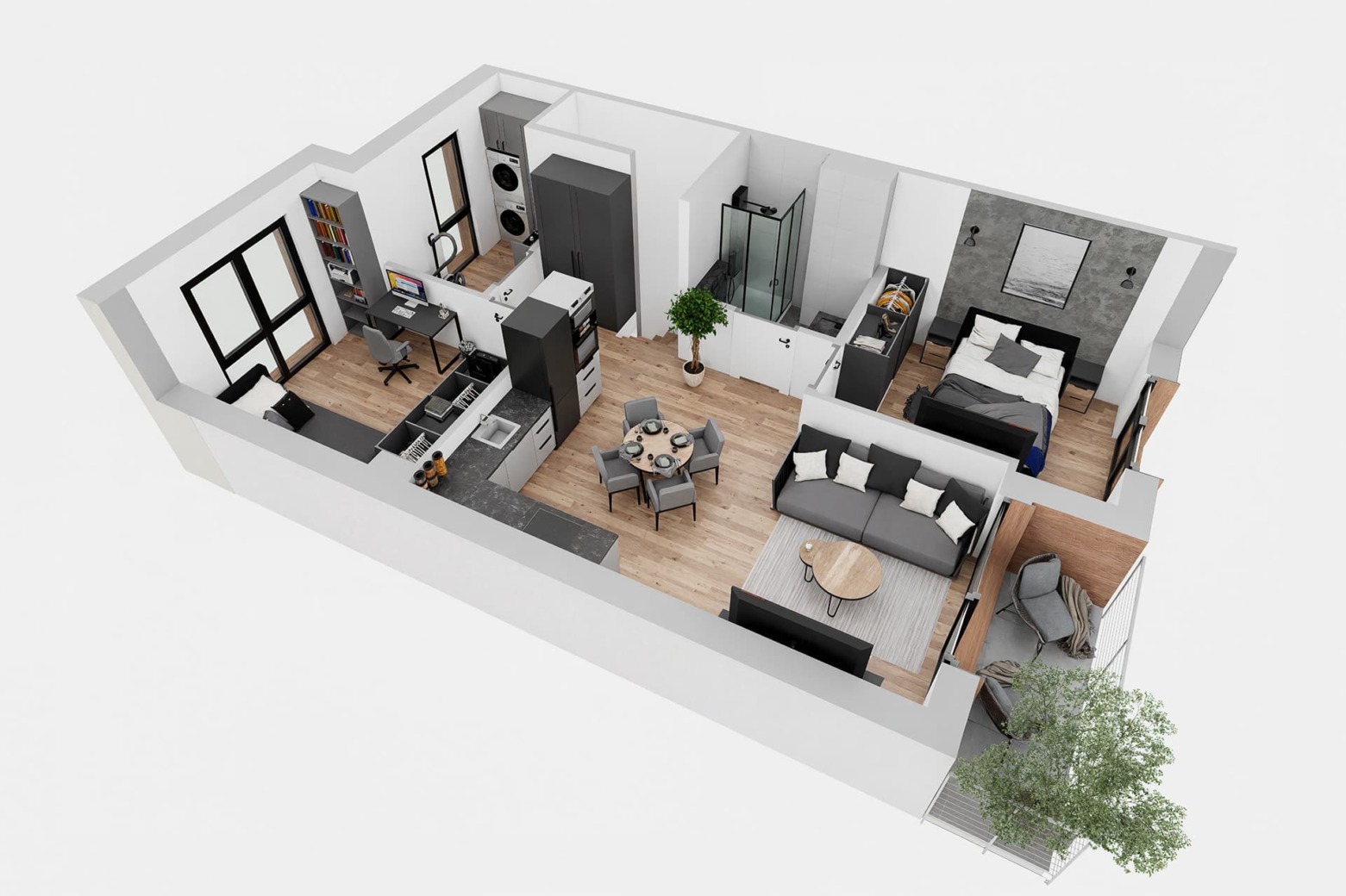 Tuwima 15 - Piętro - perspektywa